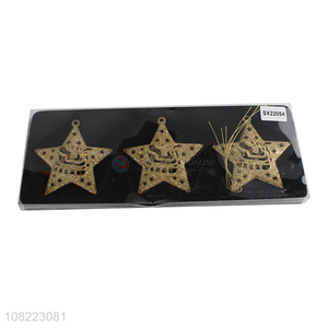 Wholesale 3 Pieces Hollow Out Stars For Christmas Decoration