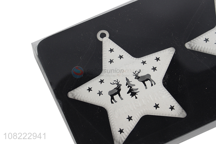 Hot Sale Little Hollow Out Star Christmas Hanging Ornament