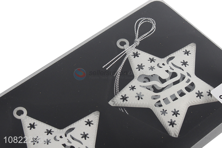 Wholesale Christmas Tree Decoration Iron Hollow Out Stars