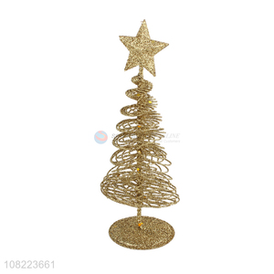 Creative Design Iron Wire Little Christmas Tree For Decoration