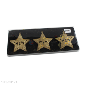 Custom Christmas Decoration Iron Stars Christmas Hanging Ornament