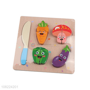 Yiwu market creative kitchen toys wooden educational toys