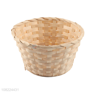 Factory price weaving bamboo storage basket handmade storage container