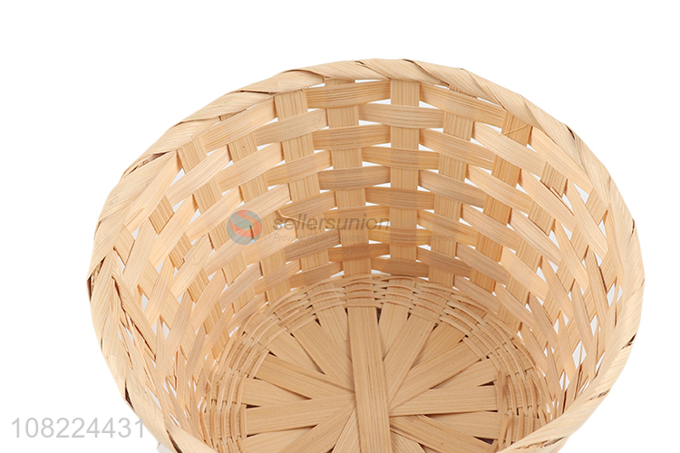 Factory price weaving bamboo storage basket handmade storage container