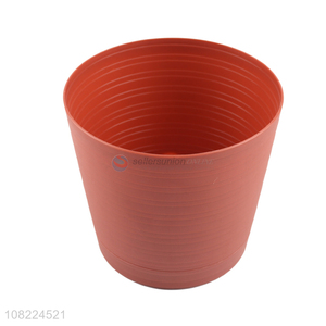 Good quality simple plastic planter flower pots with drainage hole
