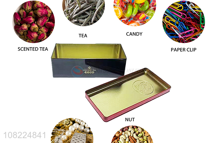 Best Price Rectangular Tin Box Gift Tea Packing Metal Box