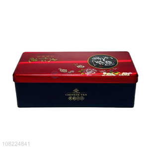Best Price Rectangular Tin Box Gift Tea Packing Metal Box