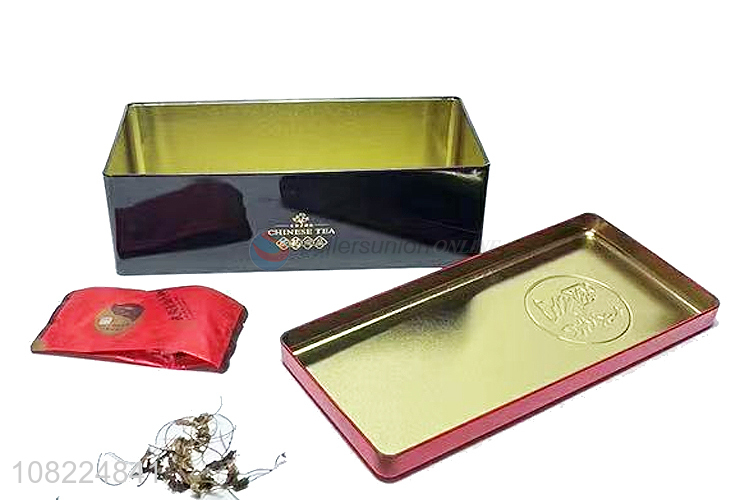 Best Price Rectangular Tin Box Gift Tea Packing Metal Box