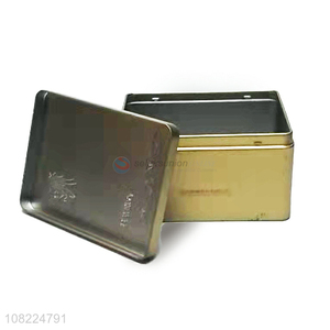 Best Quality Rectangle Tin Box Multipurpose Metal Storage Box