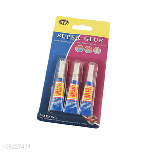 Wholesale from china 3pieces non-toxic super glue adhesive
