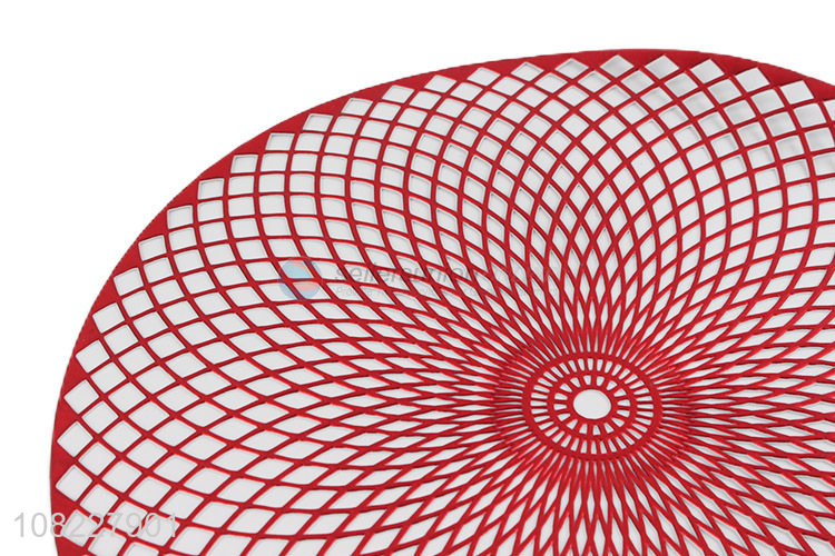 Good quality creative hollow placemat home PVC placemat