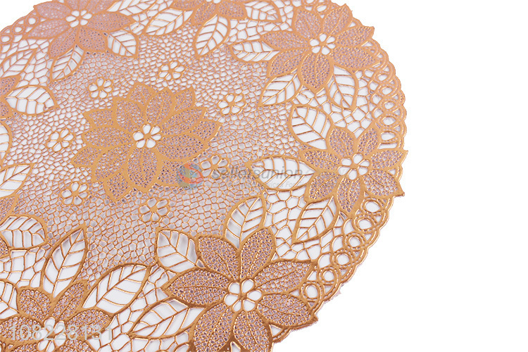 Good wholesale price hollow placemat western table mat