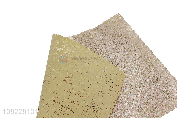 Factory wholesale simple placemat PVC bowl mat coaster