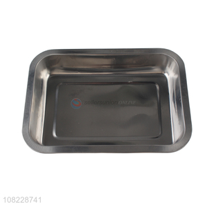 China factory stainless steel bakeware pan rectangle serving tray