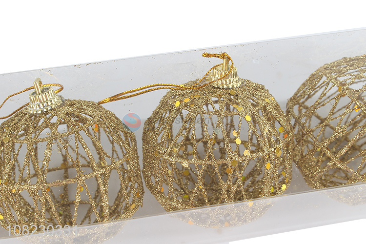 Good price delicate hanging iron wire ball for Christmas decoration