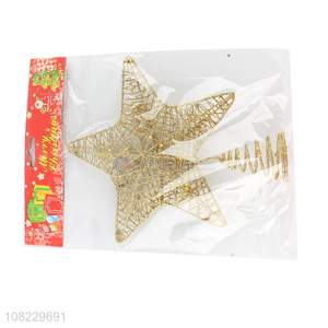 Factory supply Christmas star tree topper Xmas tree ornaments