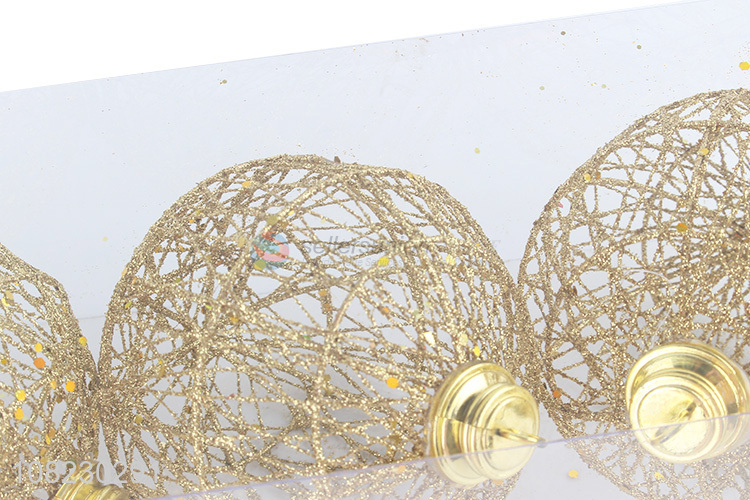 Good quality Christmas tree hanging decoration metal iron frame ball