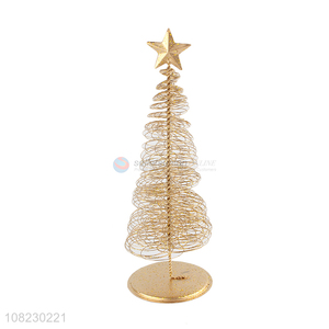 New arrival festival decoration little metal wire Christmas tree