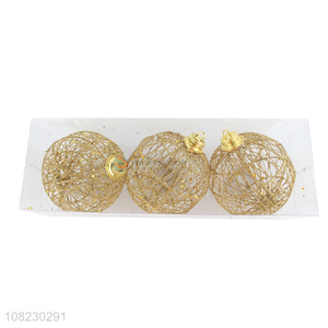 Good quality Christmas tree hanging decoration <em>metal</em> iron frame ball