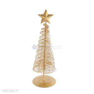High quality exquisite metal iron wire Christmas tree decorations