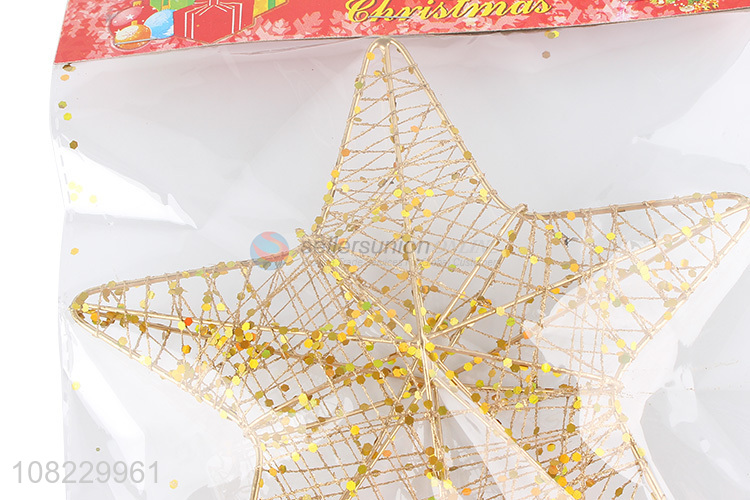Good price Christmas star tree topper holiday party decorations