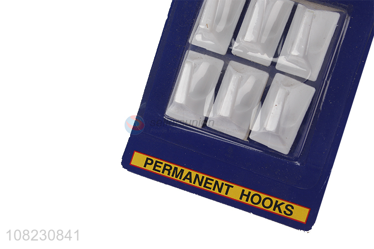 Factory direct sale 6pieces sticky hooks door hooks wholesale