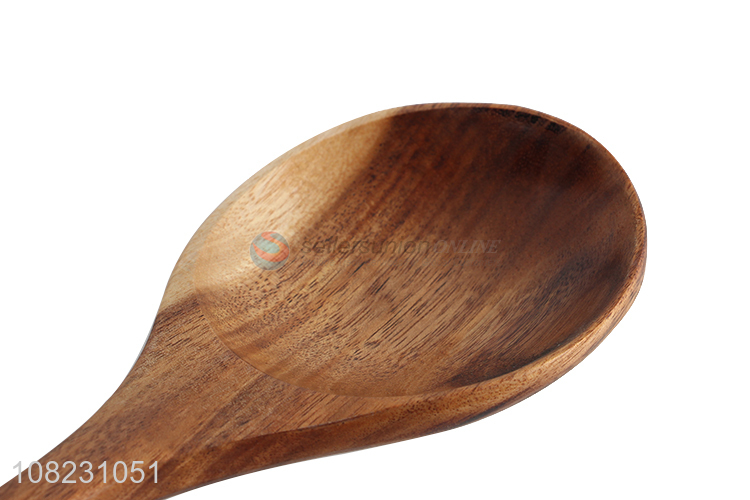 Wholesale Long Handle Wooden Serving Mixing Spoon
