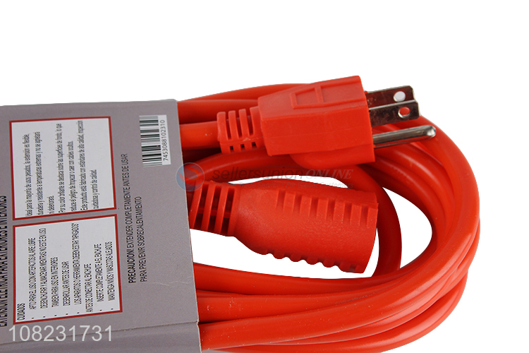 Factory supply electrical power extension cord 15feet 4.57m