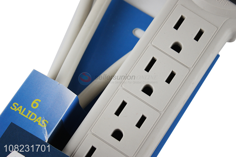 New arrival power strip with 6 outlets and switch for home