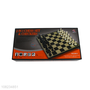 Most popular magnetic creative chess set and checkers for sale