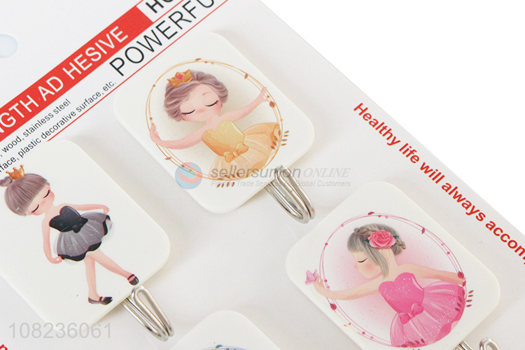 Factory Price 4 Pieces Heavy Duty Sticky Hooks Towel Hooks