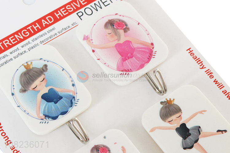 Top Quality 4 Pieces Sticky Hooks Fashion Wall Hooks Set