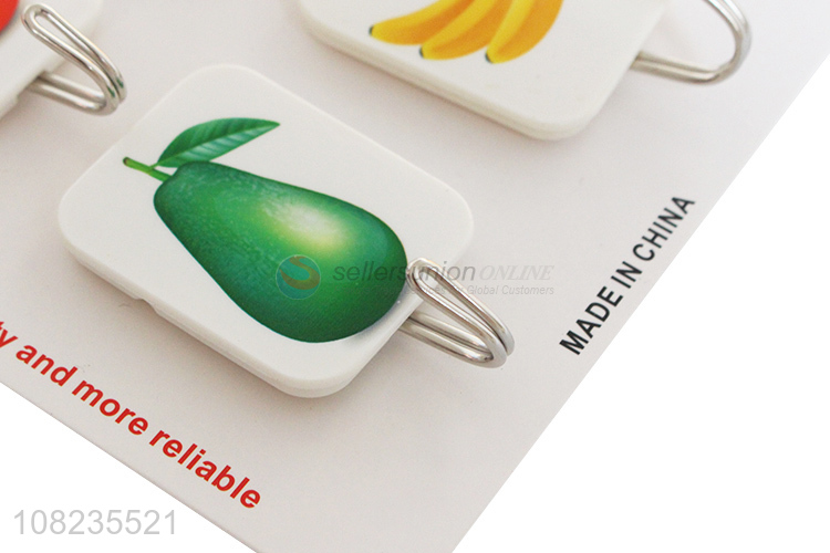 Good Quality Fruit Pattern Adhesive Hook Fashion Wall Hooks
