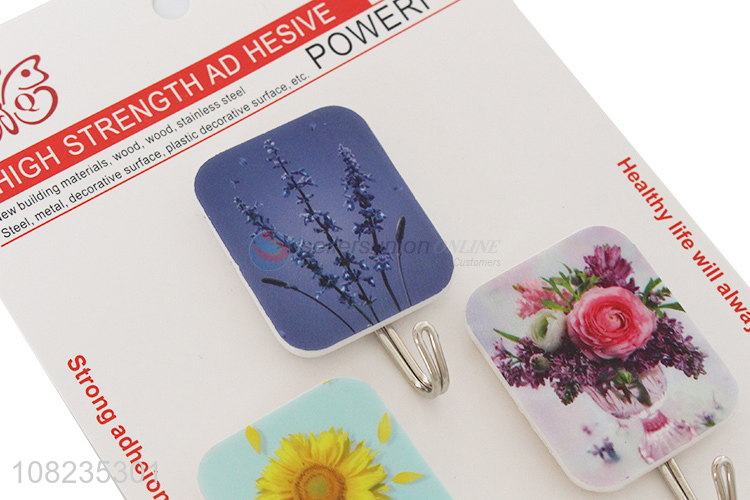 Custom 3 Pieces Heavy Duty Sticky Hooks With Good Price