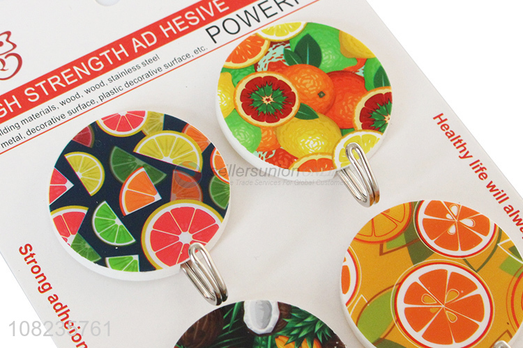 Top Quality 4 Pieces Sticky Hook Round Adhesive Hook Set