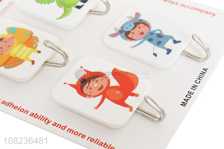 Hot Sale 4 Pieces Household Sticky Hooks Cheap Wall Hooks
