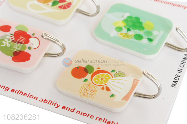 New Style 4 Pieces Adhesive Hook Strong Sticky Hook Hat Hooks