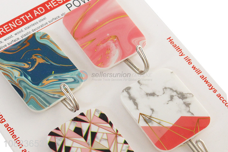Factory Direct Sale 4 Pieces Sticky Hook Wall Hooks Set
