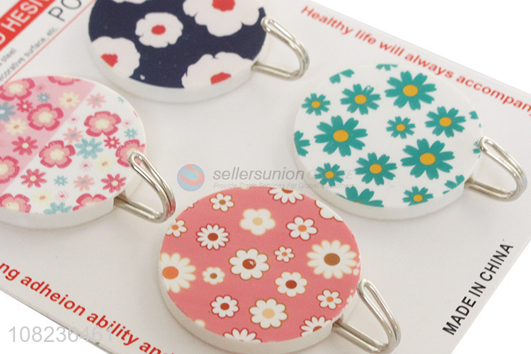 Wholesale 4 Pieces Round Sticky Hook Custom Adhesive Hook