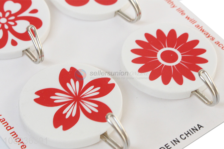 Low Price 4 Pieces Strong Sticky Hooks Cheap Adhesive Hooks