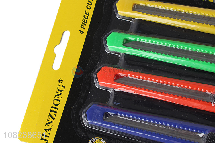 Low price wholesale multicolor utility knife art knife
