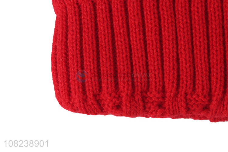 China supplier women winter warm beanies ladies cuffed knitted hat