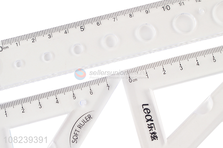 Latest Student Ruler Protractor Triangle Ruler Stationery Set