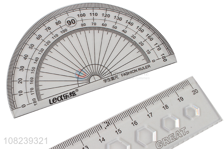 Best Quality 4 Pieces Protractor And Ruler Set