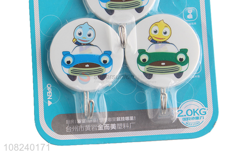Good Quality 3 Pieces Strong Adhesive Hook Fashion Wall Hooks