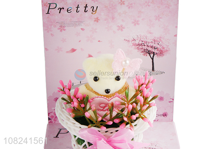 Wholesale cheap price delicate gifts set mini bear for Valentine's Day