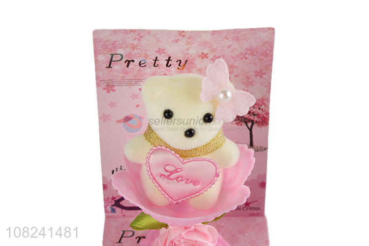 Factory direct sale cute pink gifts set bear for festival