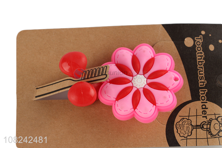 Good quality children toothbrush holder suction cup toothbrush holder