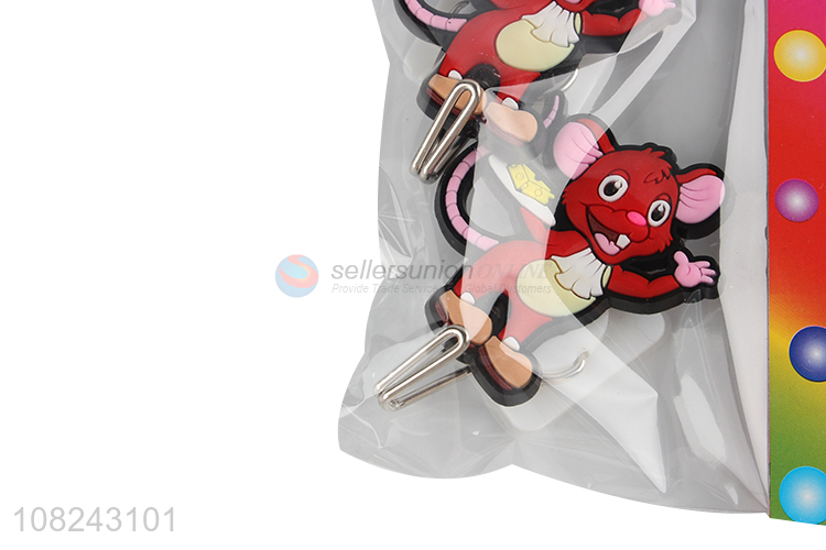 Popular product 2 pieces cartoon sticky hooks wall hooks for kids