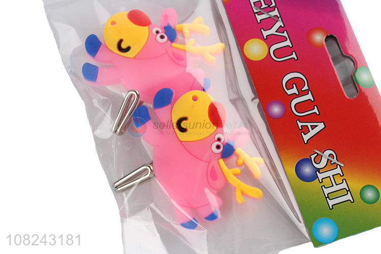 Hot product 2 pieces non-trace stick on wall hooks for towel hanging